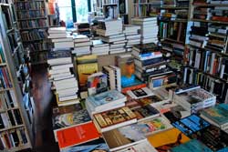 Books on sale in the Red Wheelbarrow