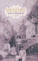 The cover of Origins, by Amin Maalouf.